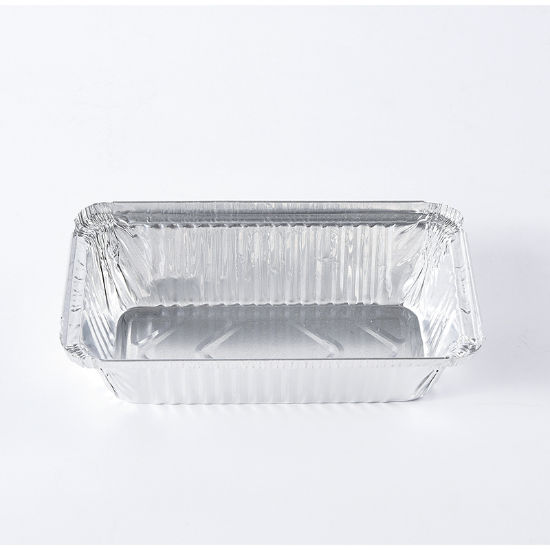 Praktiske rektangulære engangskakebeholdere av aluminiumsfolie for flere kakematbutikker, emballasje eller husholdning RK-3