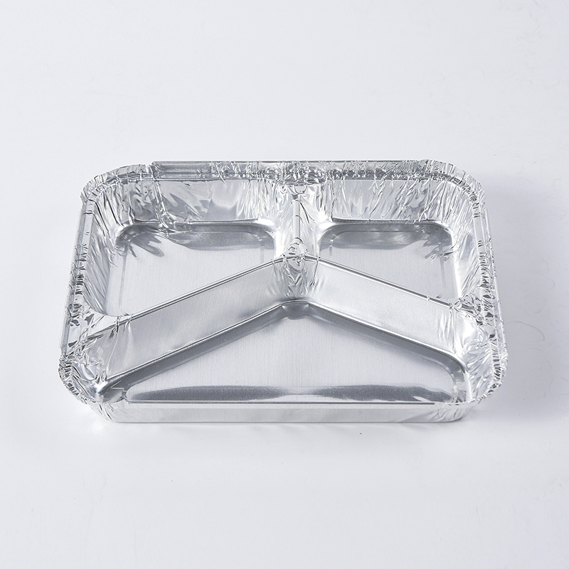 Praktiske rom Aluminiumsfoliebeholder Engangsbrett for matemballasje RK-7